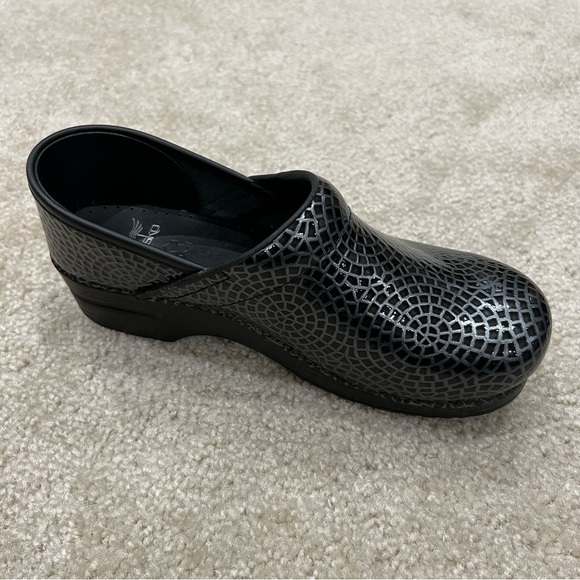 Dansko Women Professional Pro Clogs Nursing Black Silver Shoes Sz 41 US 10.5/11 - Picture 13 of 16